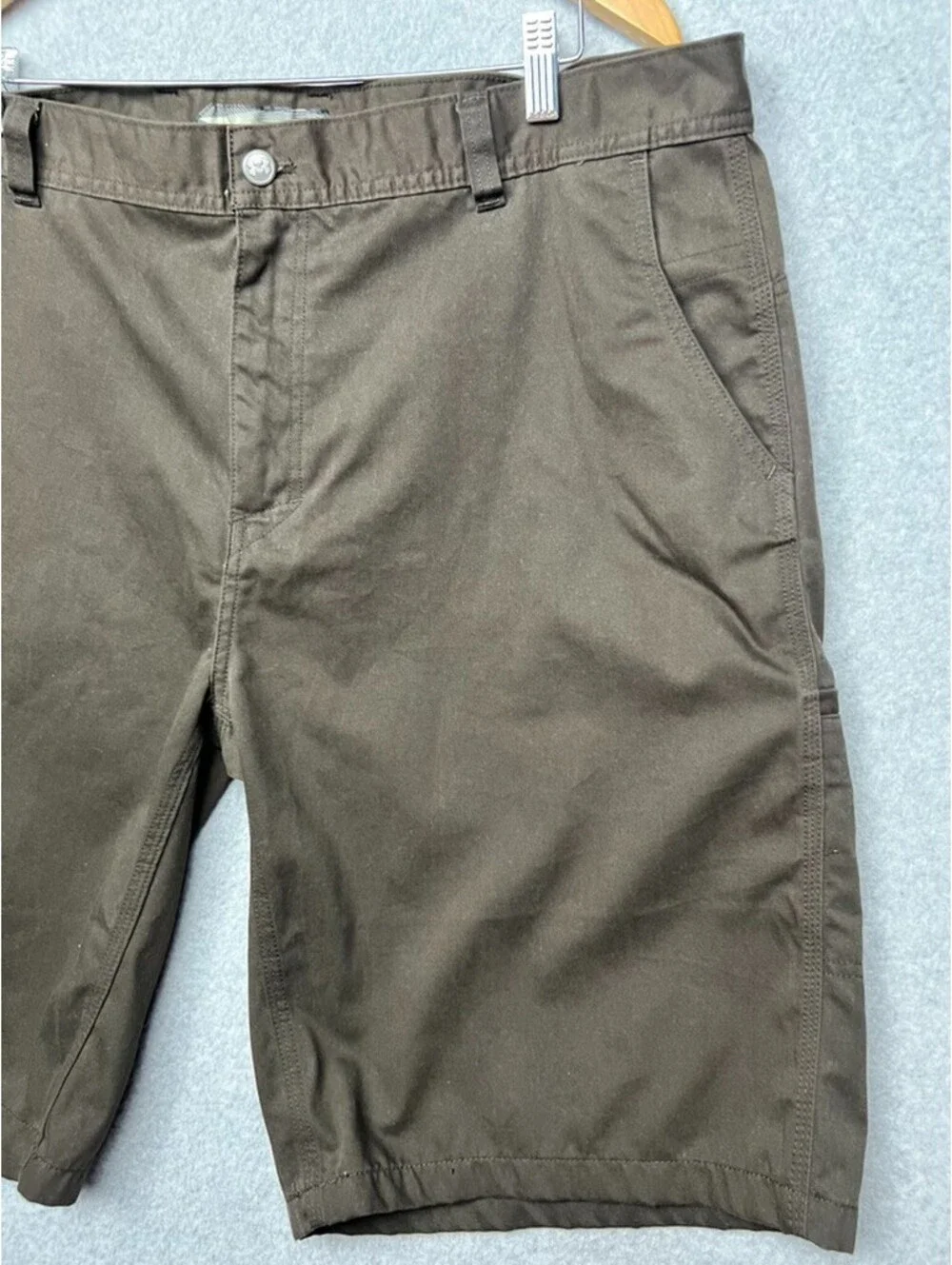 Under Armour Brown Cargo Shorts Mens 40 Gorpcore Utility Hiking Golf Chino Work